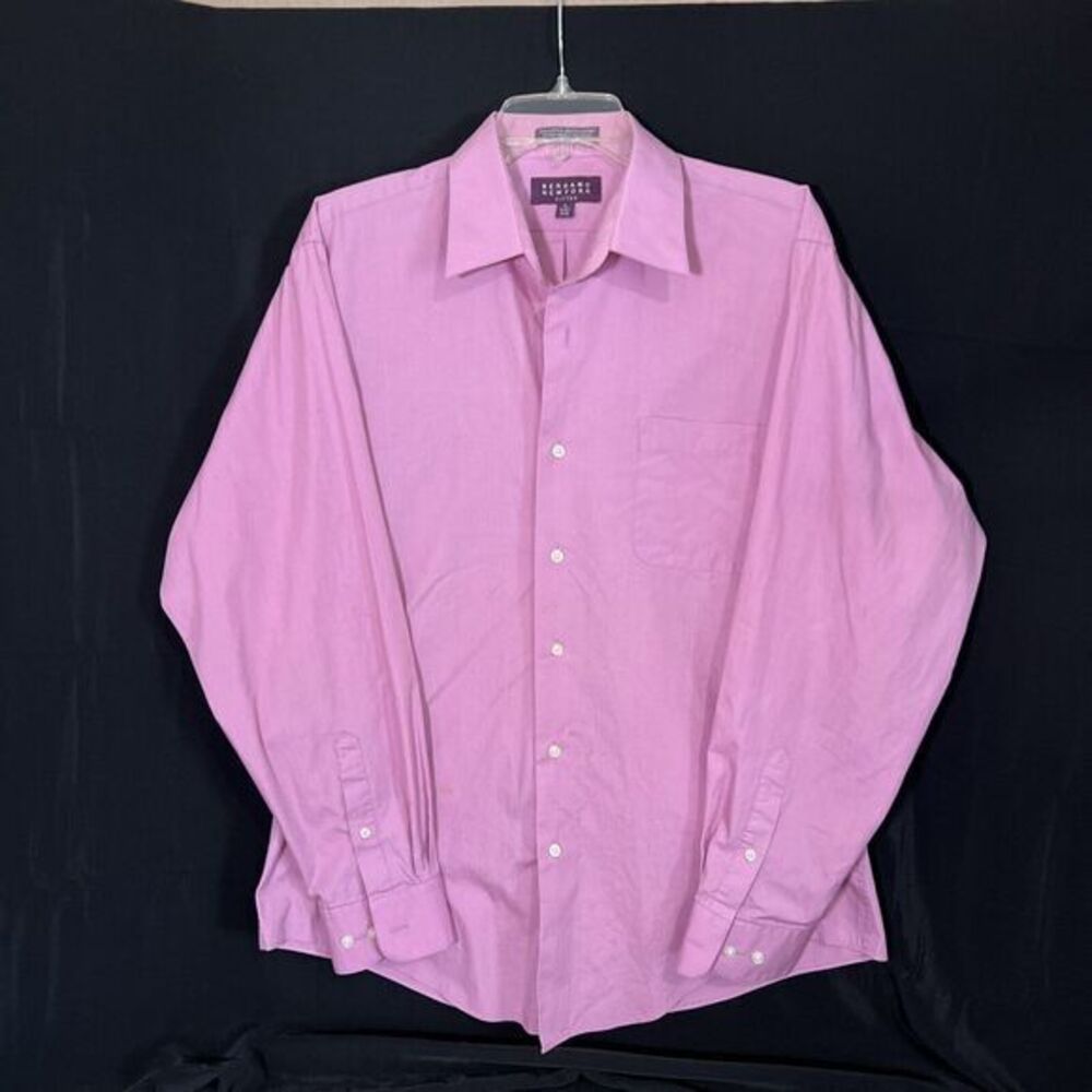 Bergamo New York Men's Size (16 - 16.5) 34/35 Fitted Long Sleeve Dress‎ Shirt